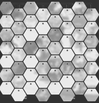SolaAir Sequin Wall Nova (Waben) - Mirror Silver