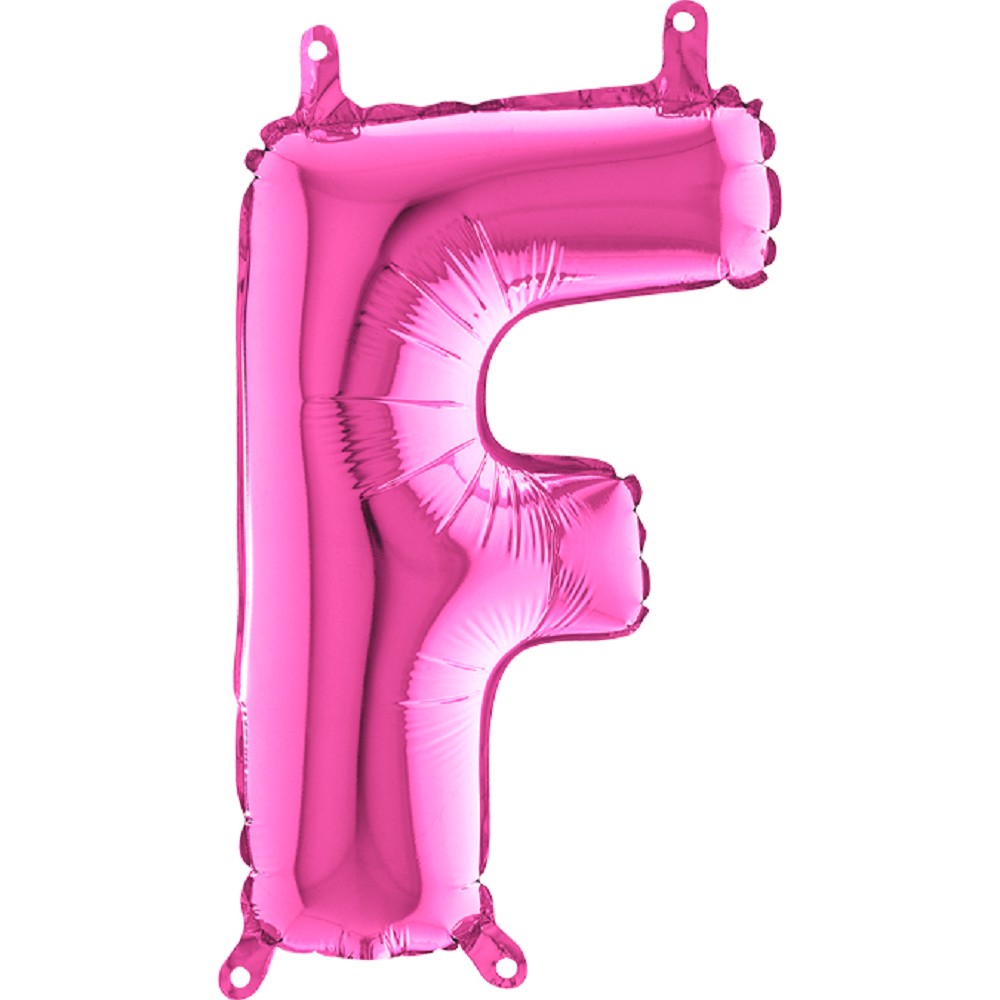 14" Folienbuchstabe "F" Fuxia