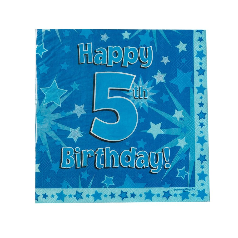 Servietten H.B. "5" Blue