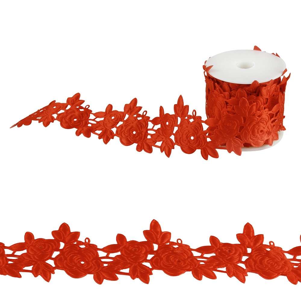 Rosenrankenband 5m rot