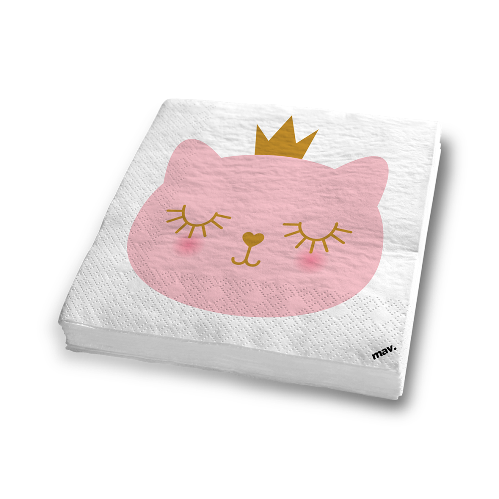 Cat Princess Servietten (20 Stück)