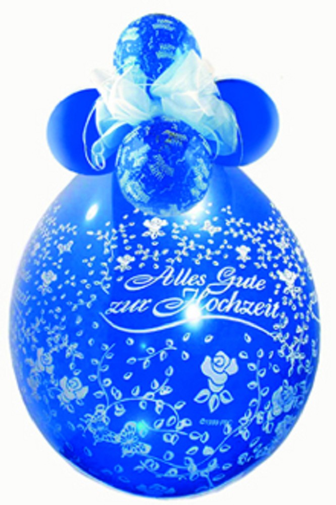 18" Verpackungsballon Alles Gute zur Hochzeit Rosen (Druck w