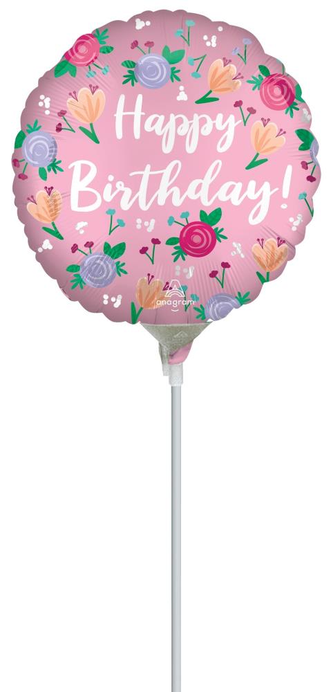 9" Happy Birthday Peony(ohne Ventil, zum Selbstverschweißen)