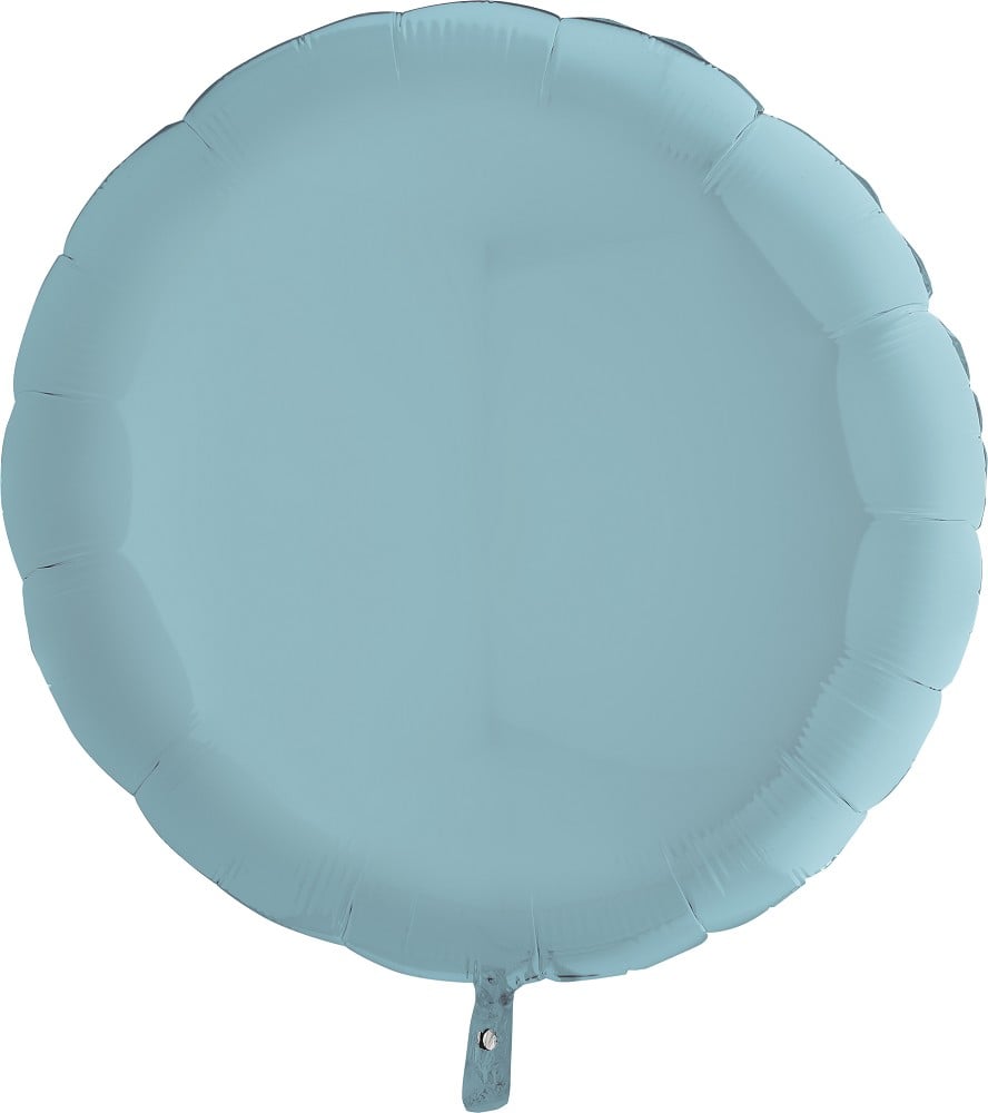36" Rund Pastel Blue (unverpackt)