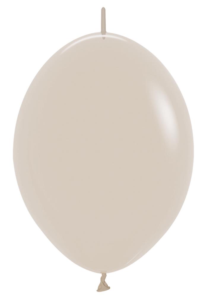 6" Link-o-loon White Sand (50 Stück)