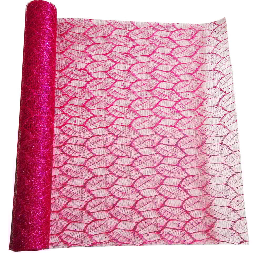 Glitter-Lurex pink (48cm x 5m)