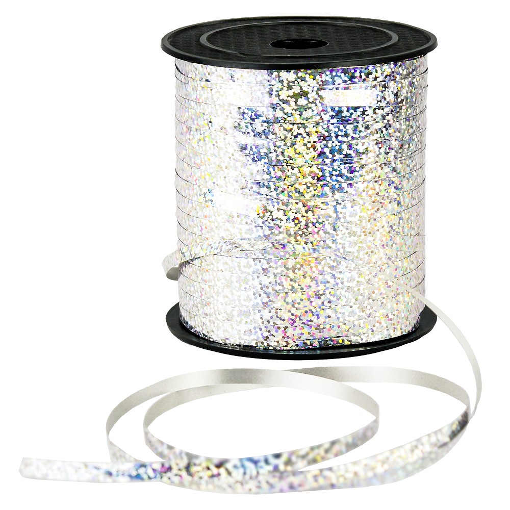Polyband 5mm Holografie Silber (250 m)