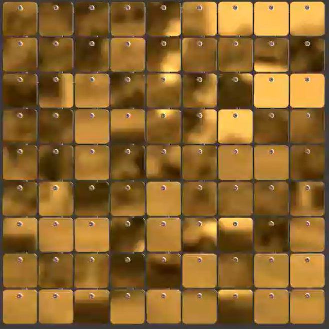 SolaAir Sequin Wall Decor Standard (viereckig) - Gold