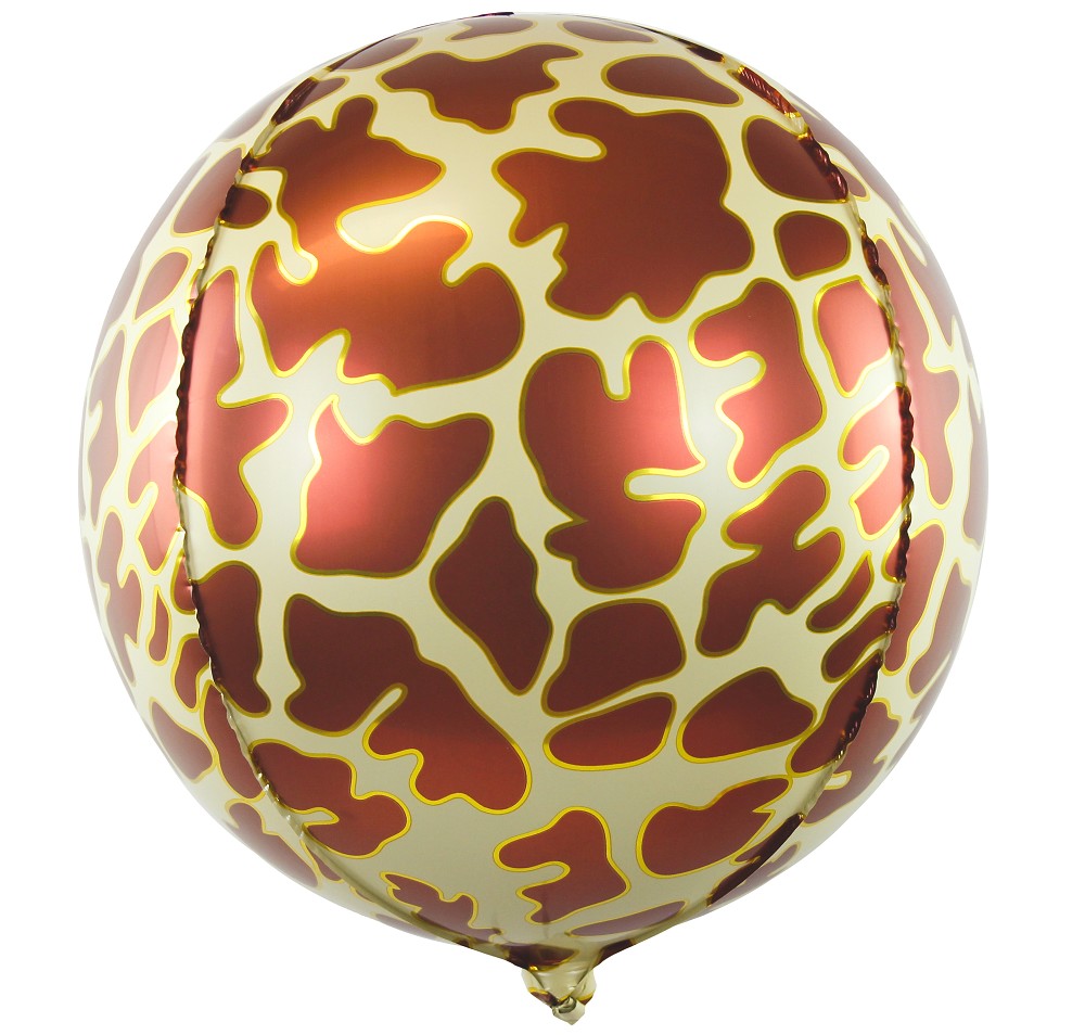 22" Deko-Kugel Giraffe (mit Ventil)