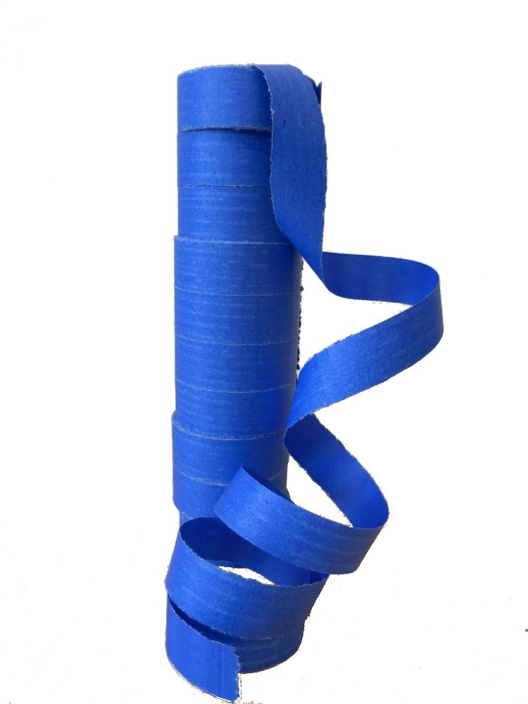 Papier-Luftschlangen blau (nicht farbecht)