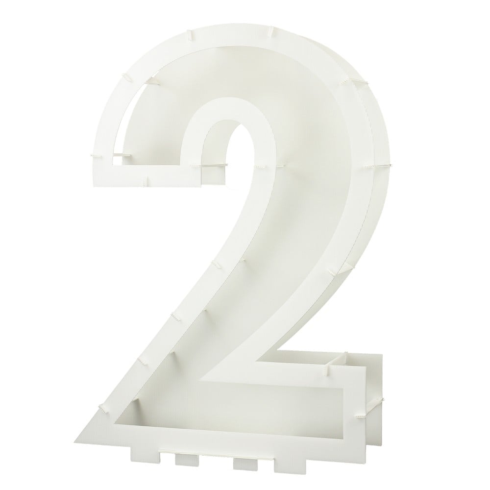 DIY Mosaik-Rahmen Zahl "2"