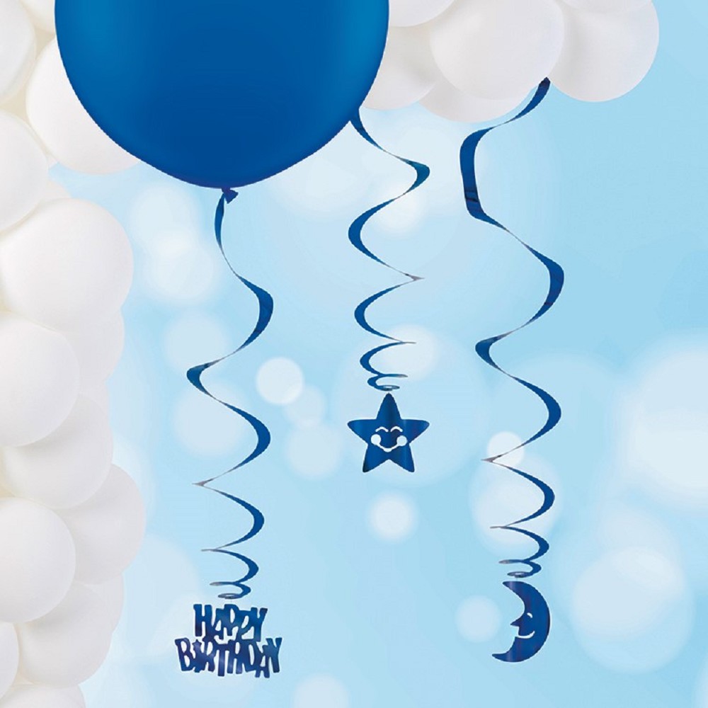 Hanging Swirl - dunkelblau