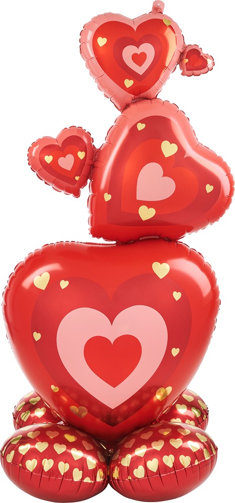 55" AirLoonz Stacking Hearts