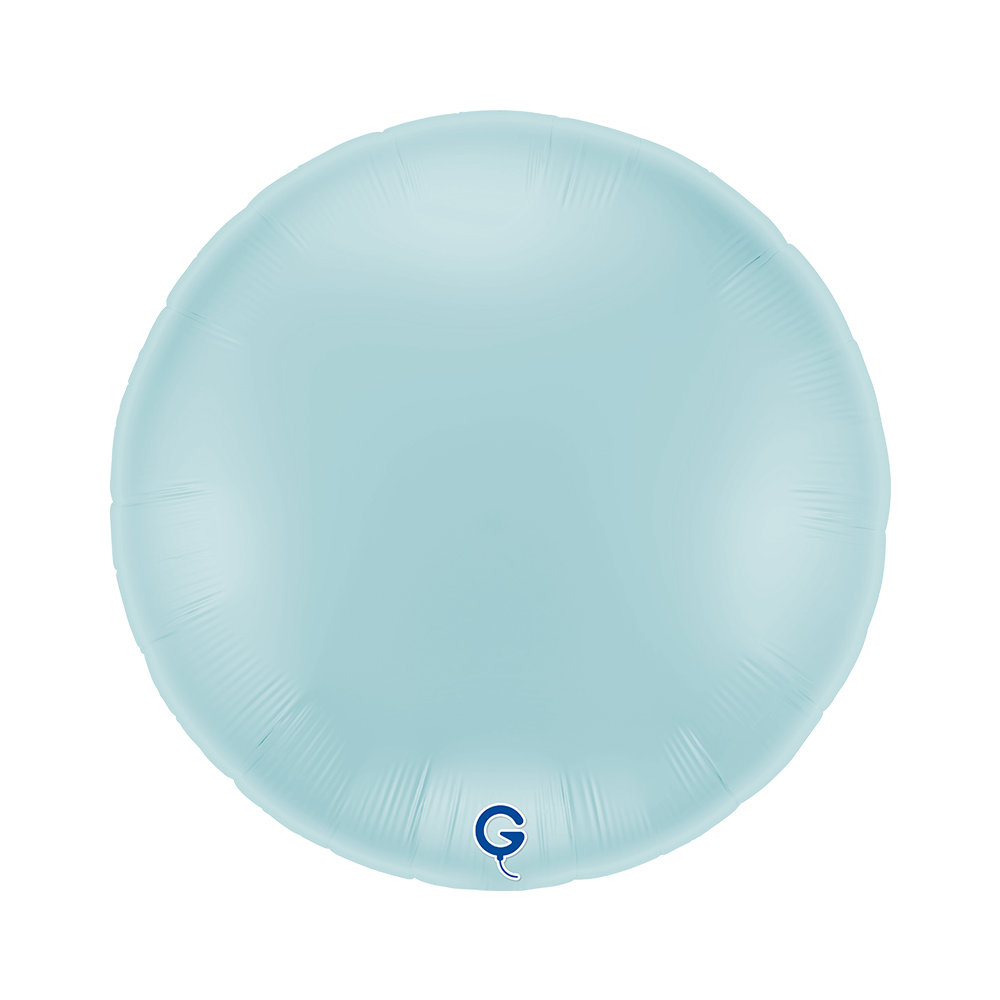 36" Rund Pastel Blue (unverpackt)