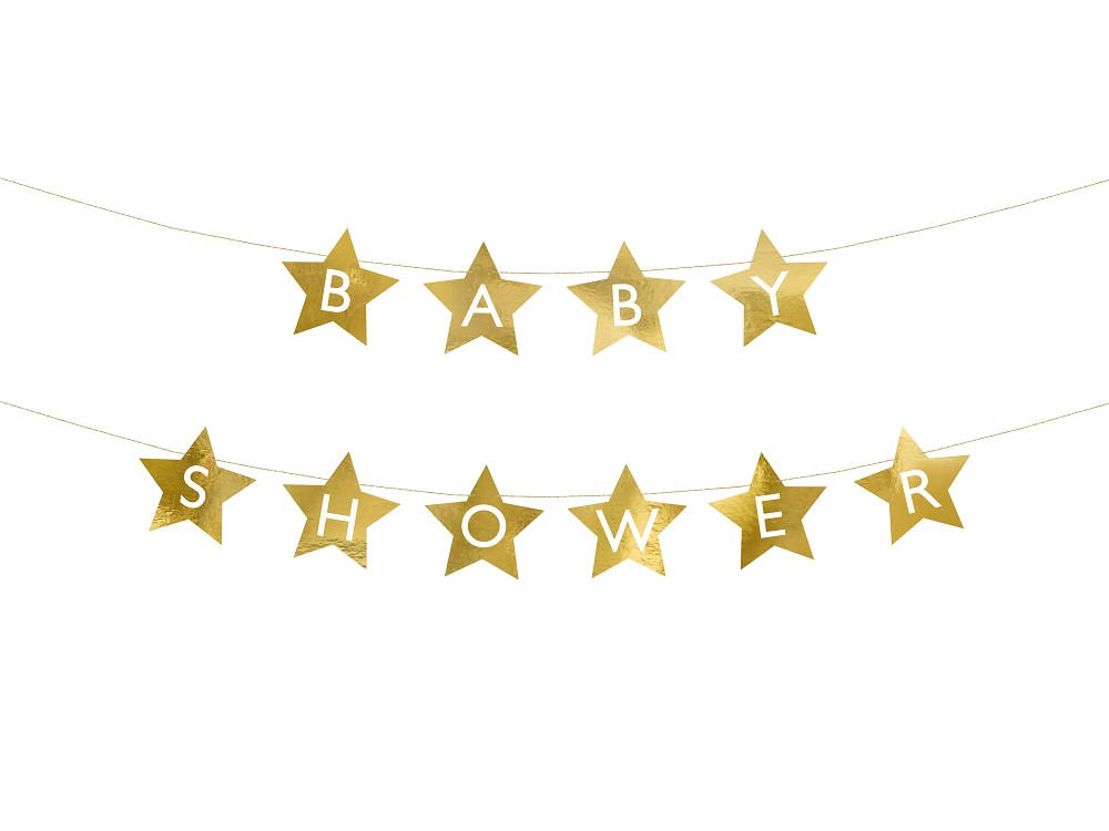 Banner - Baby Shower - gold - 16x290cm - 1 Stk.
