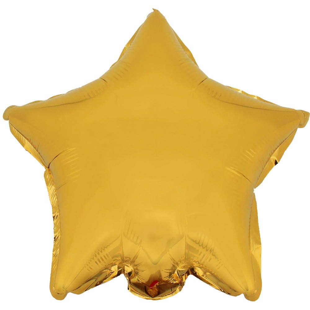 9" Stern gold shiny  (mit Ventil, für Luftfüllung)