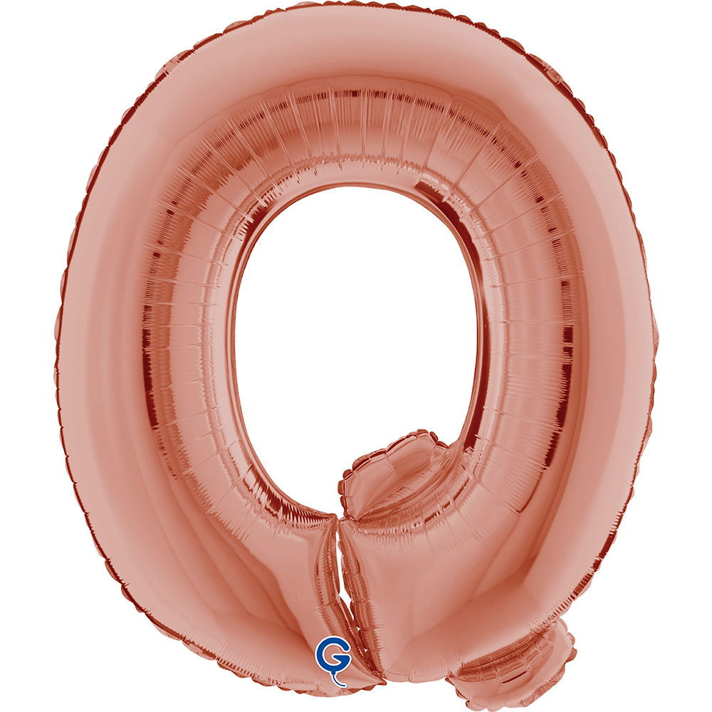 40" Folienbuchstabe "Q" Rosé Gold