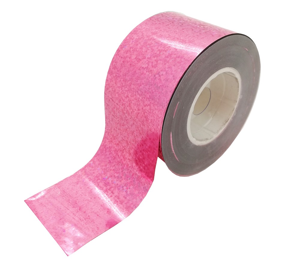 Folienrolle 4cm x 100m Holografie Pink