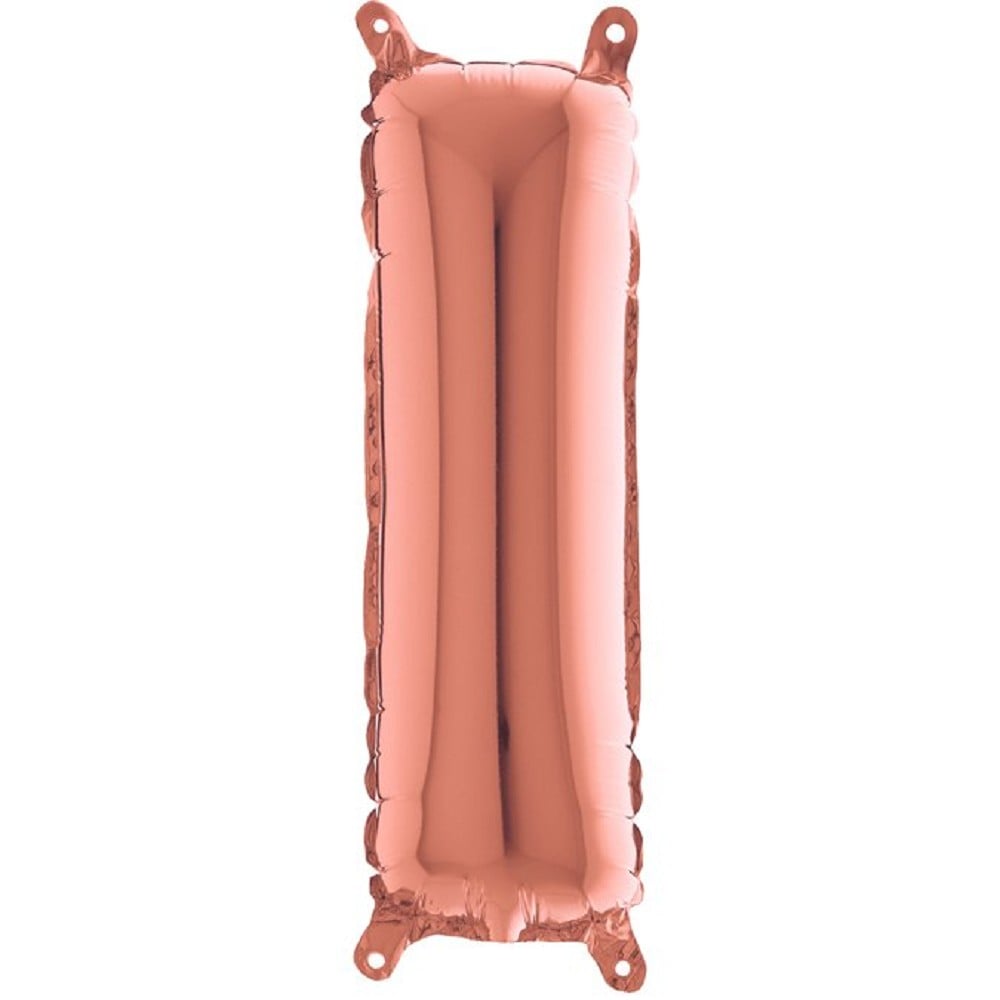 14" Folienbuchstabe "I" Rosé Gold