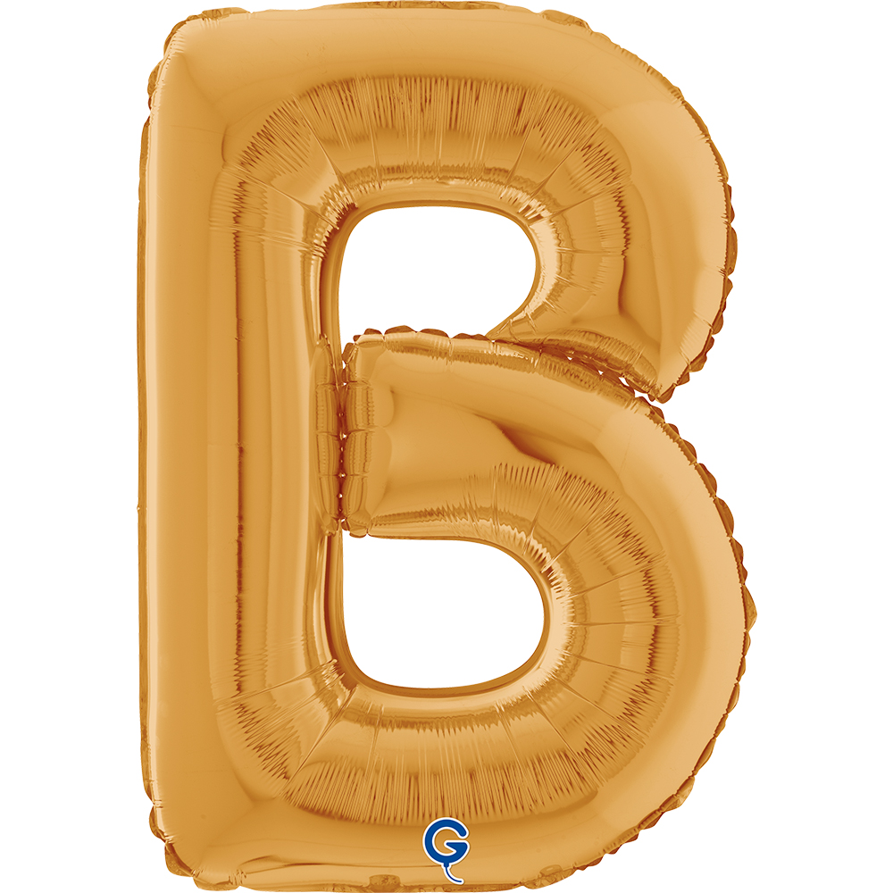 26" Folienbuchstabe "B" Gold (Altgold)