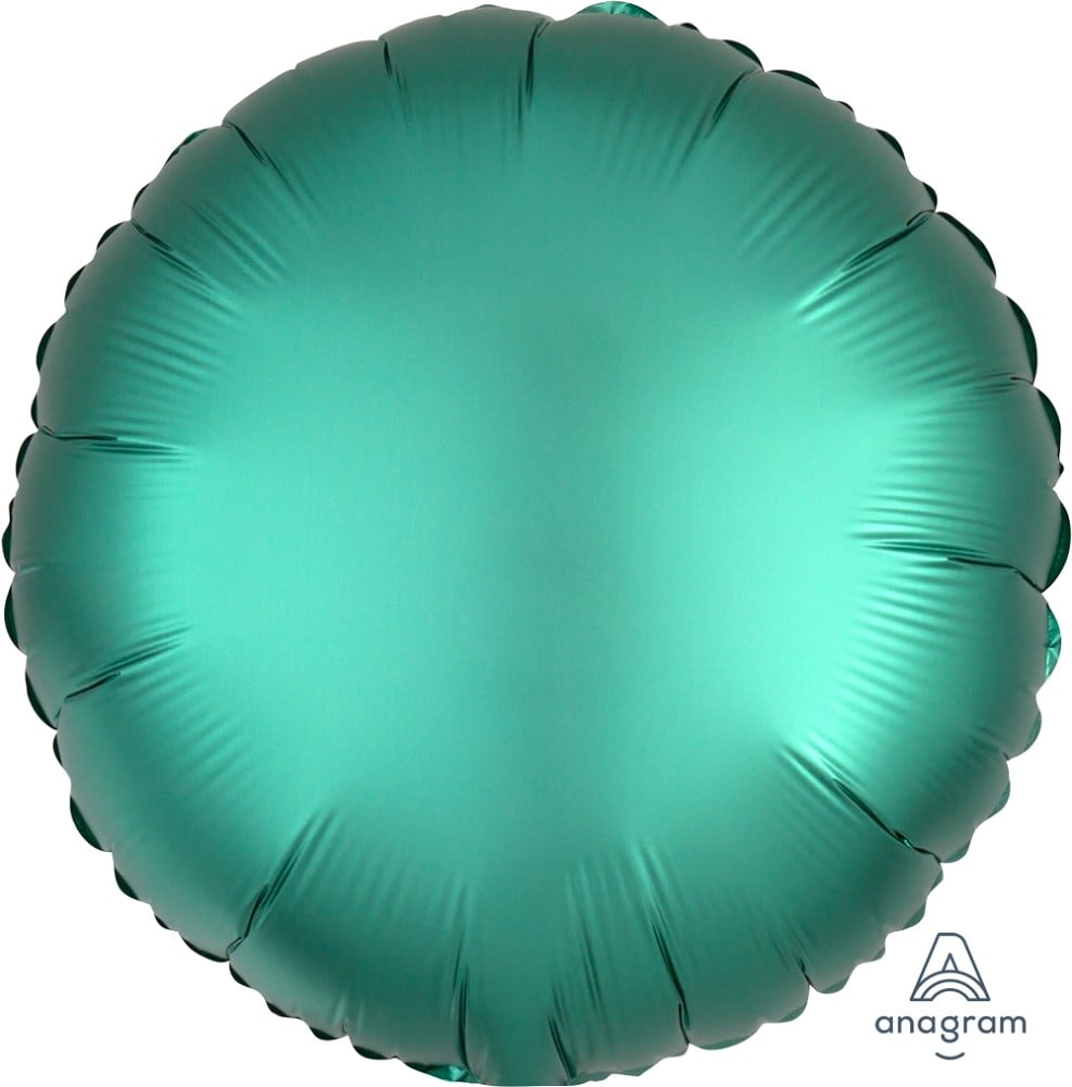 17" Rund Satin Luxe Jade (verpackt)