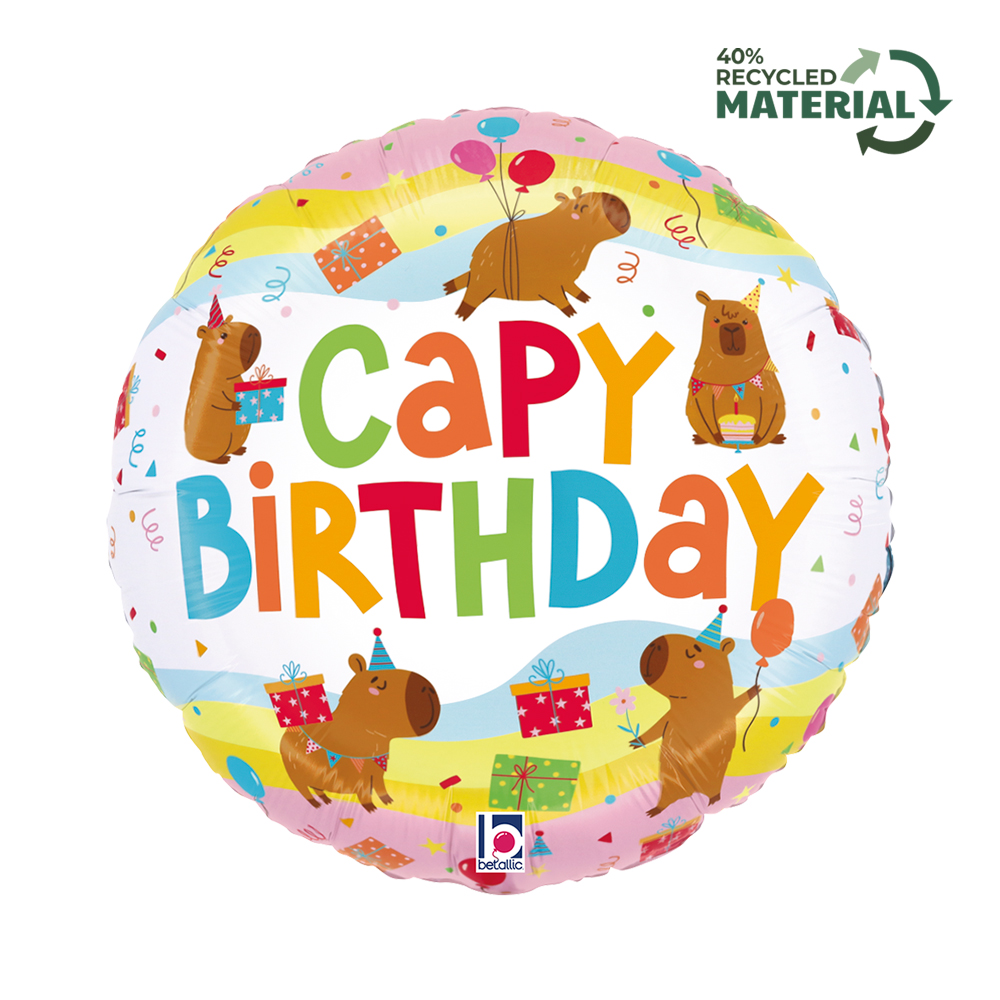 18" Capybara Birthday