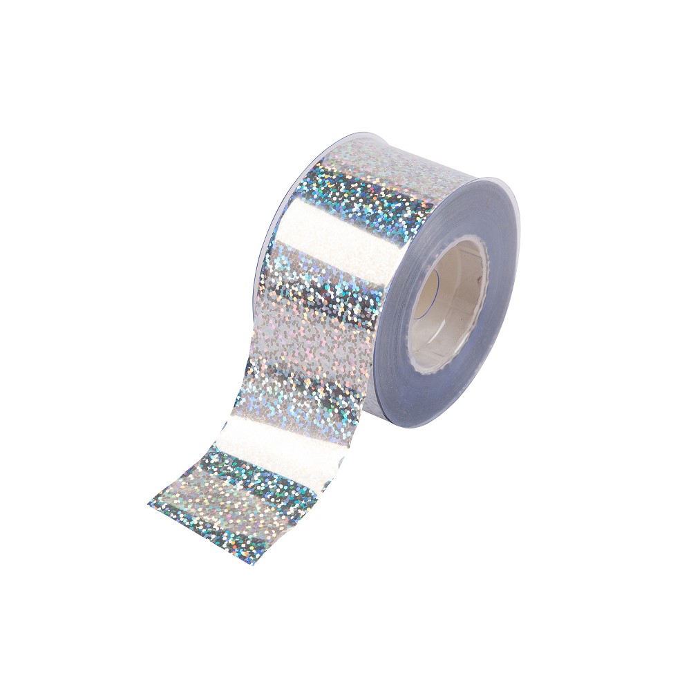 Folienrolle 4cm x 100m Holografie Silber
