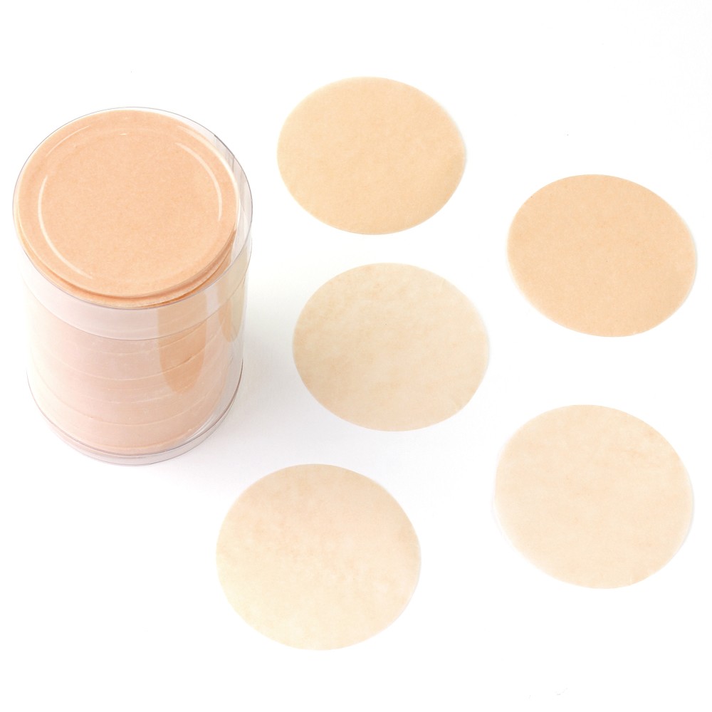 Papierkonfetti pfirsich rund 5cm (100g) - nicht farbecht