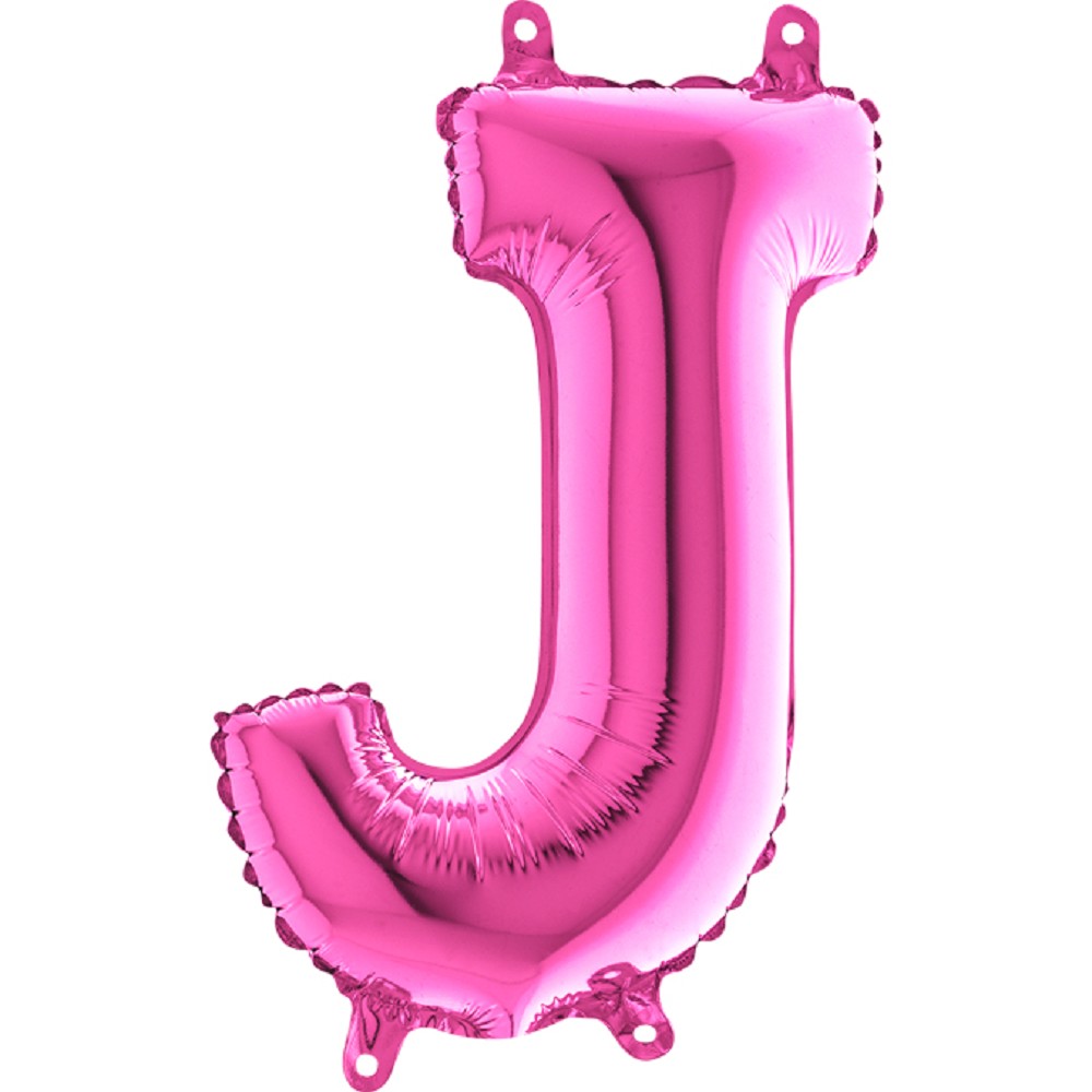 14" Folienbuchstabe "J" Fuxia