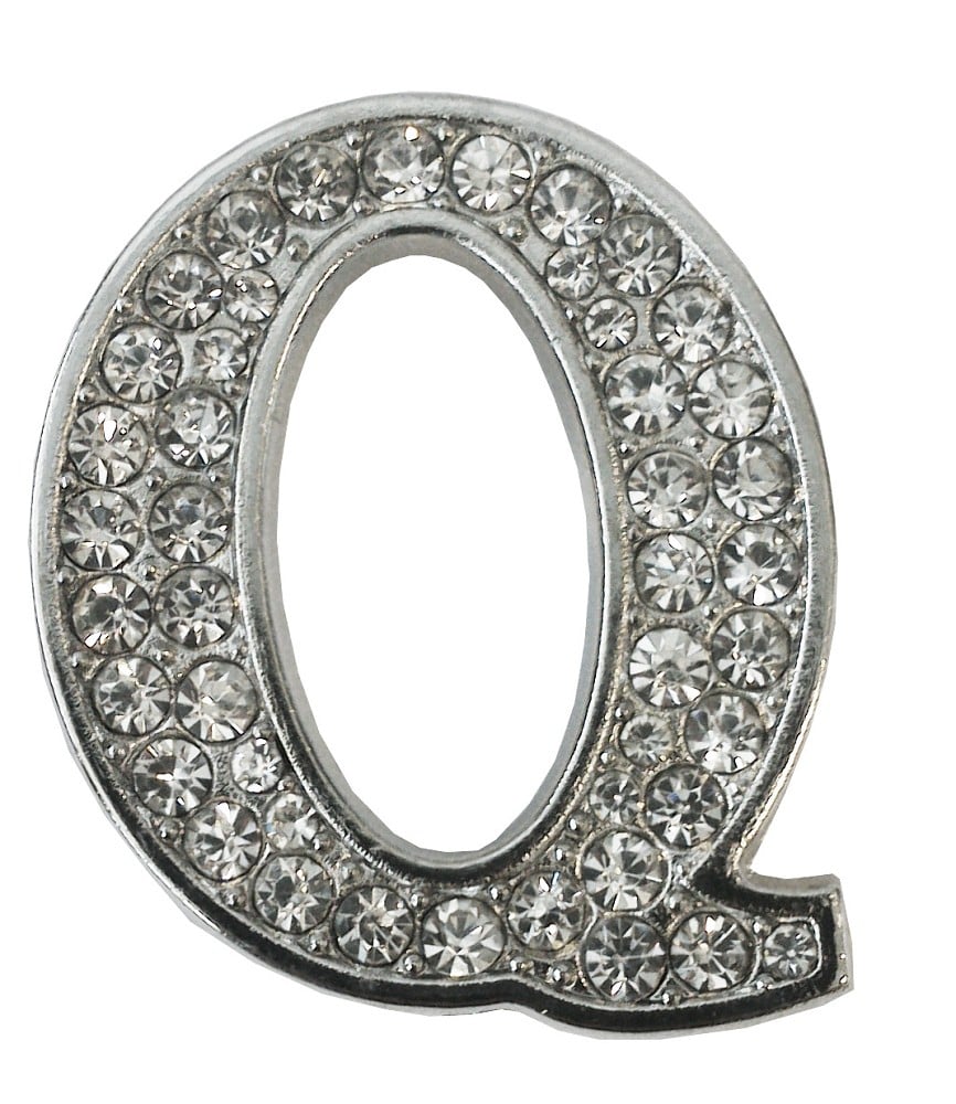 Strass-Buchstabe Q (3,5cm)