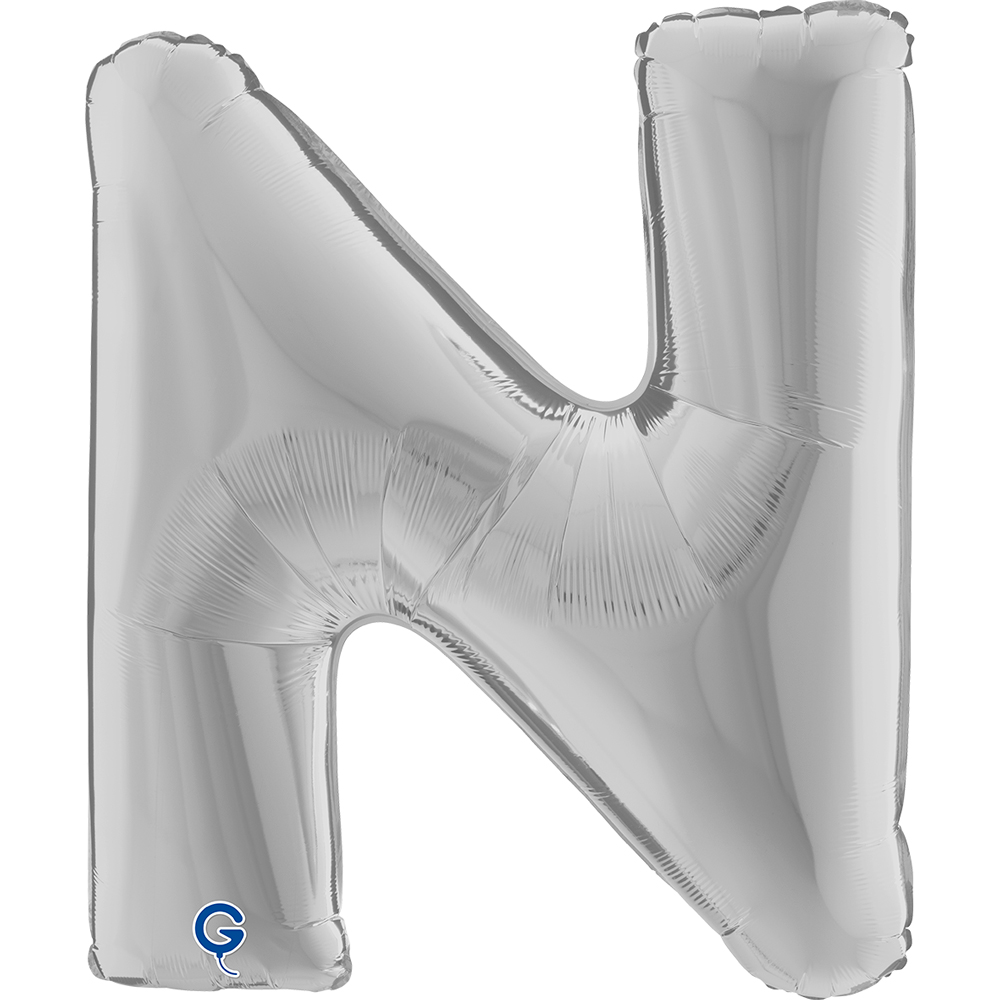 40" Folienbuchstabe "N" Silver