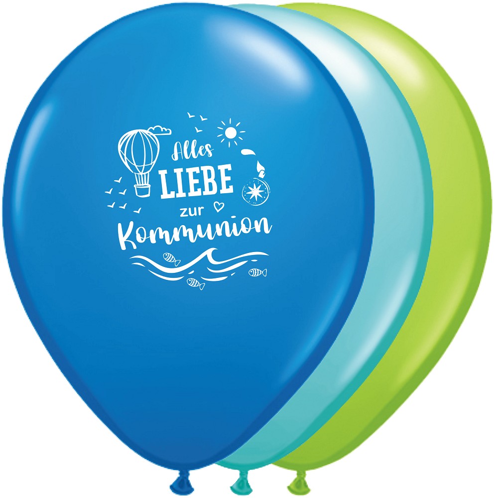 11" Alles Liebe zur Kommunion Sortiert (Retail Pack)