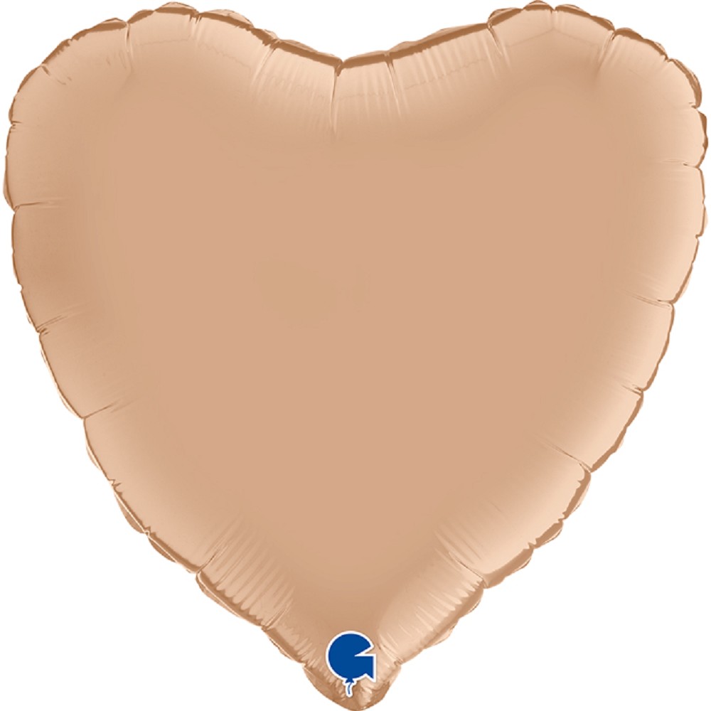 18" Herz Satin Nude (unverpackt)