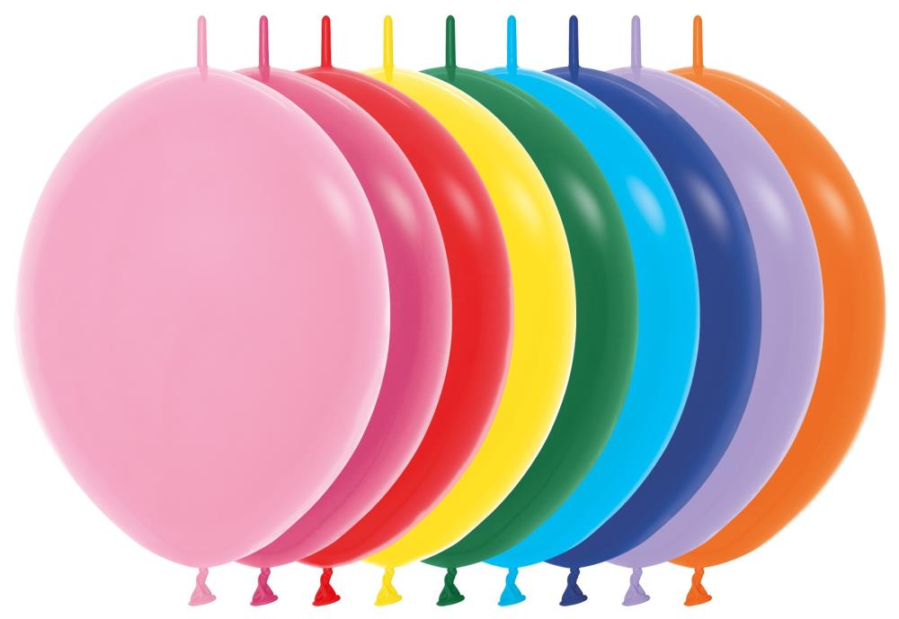 12" Link-o-loon Fashion Assorted (50 Stück)