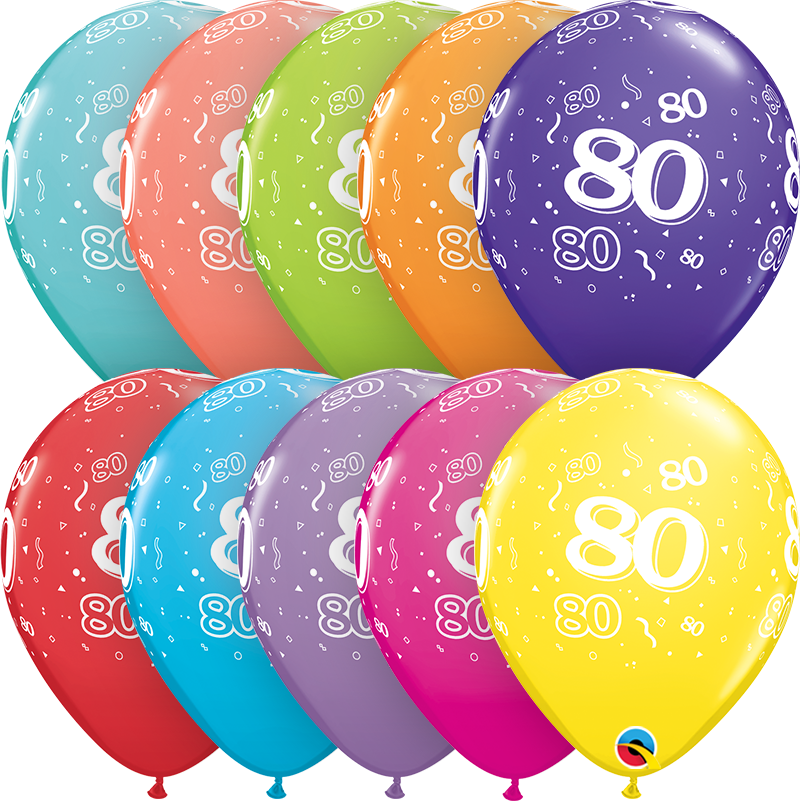 5" Zahl "80" Sortiment