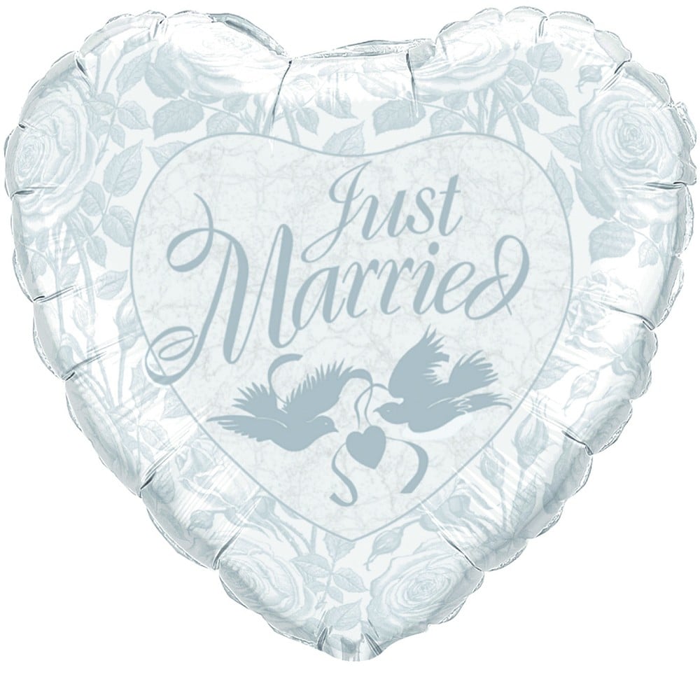36" Herz Just Married