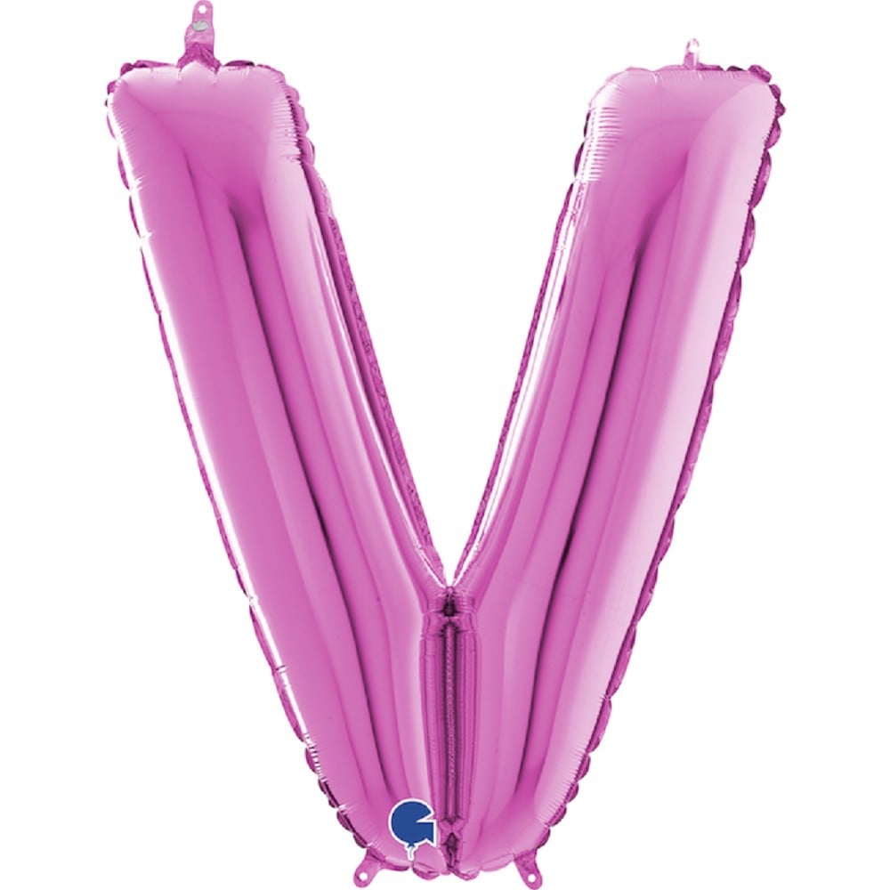26" Folienbuchstabe "V" Fuxia
