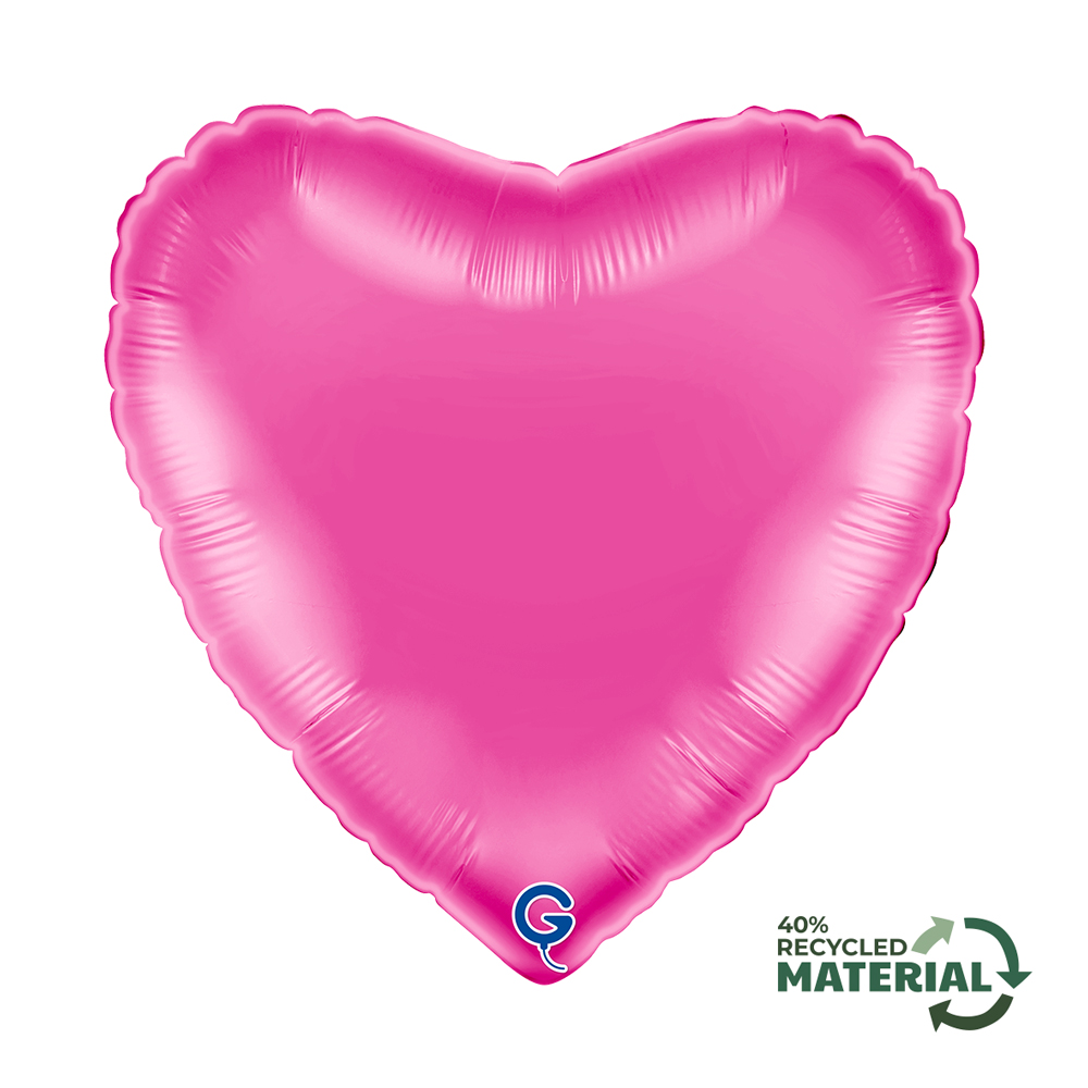18" Herz Fuxia (unverpackt)