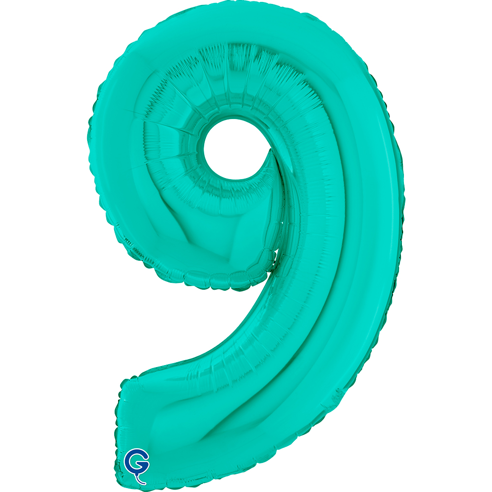 26" Foilballoon Number "9" Tiffany