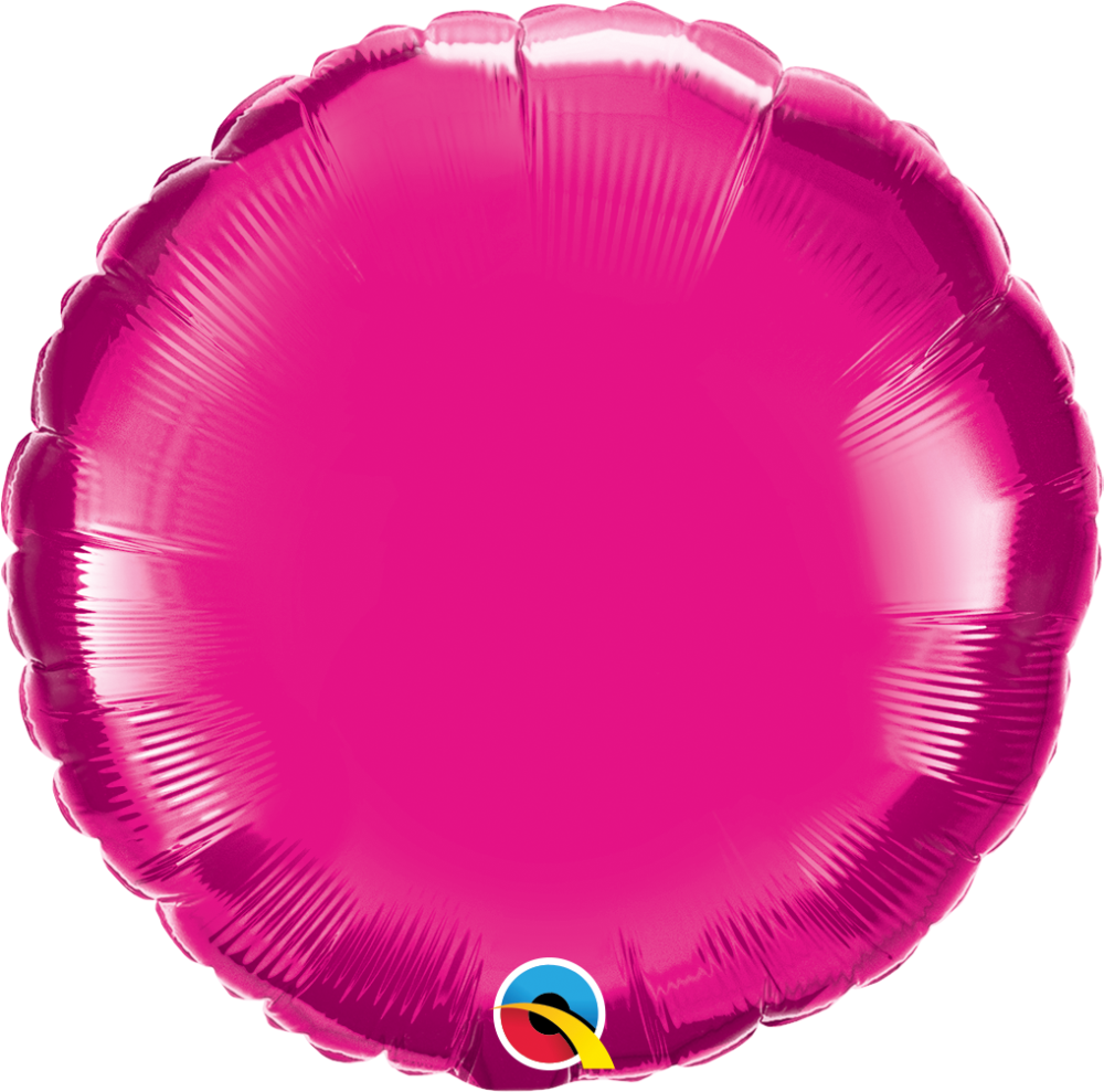 18" Rund  Magenta (10 Stück)