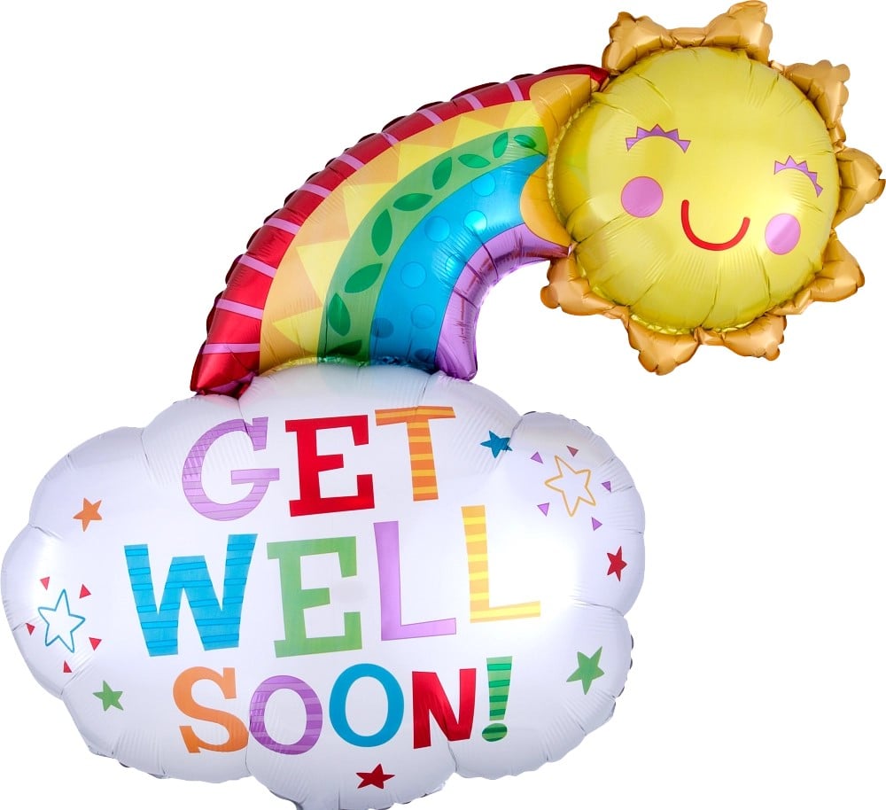 30" Get Well Happy Rainbow