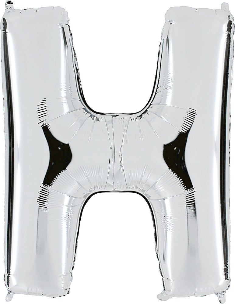 40" Folienbuchstabe "H" Silver