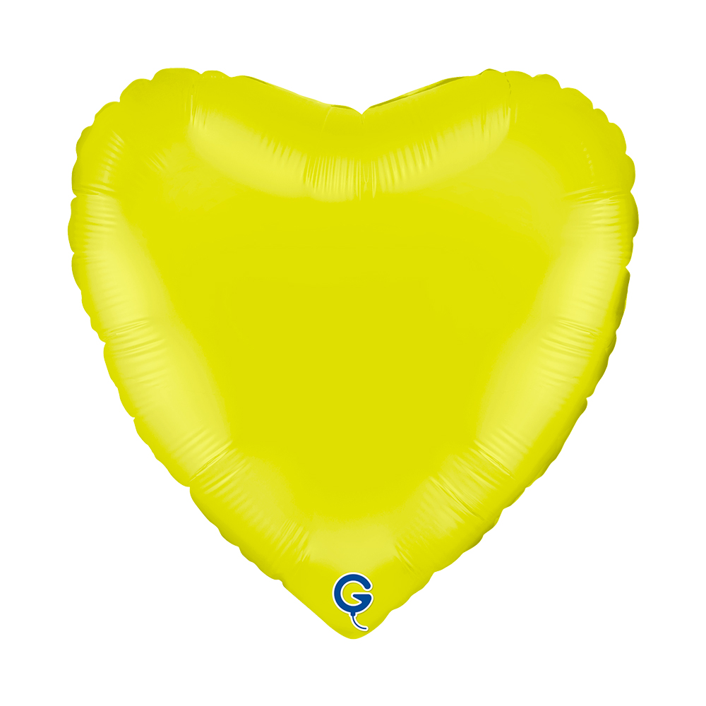 18" Heart Matte Lime Green (unverpackt)