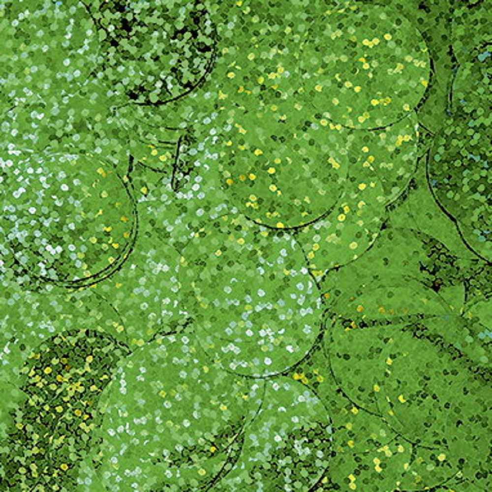 Folienkonfetti Rund 2cm Holografie Grün (15g)