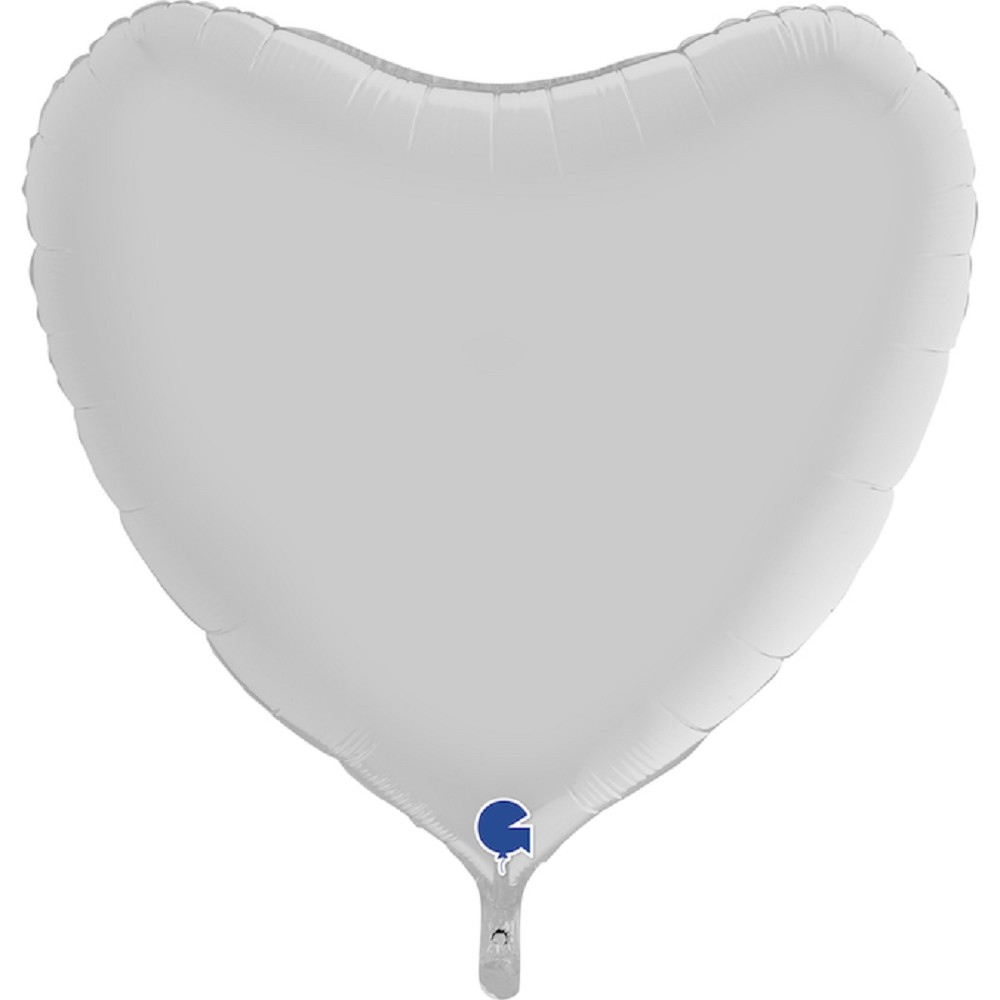 36" Herz Satin White (unverpackt)