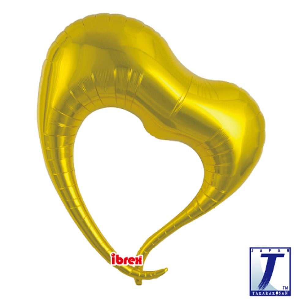 30" Elegant-Heart Metallic Gold (ibrex)