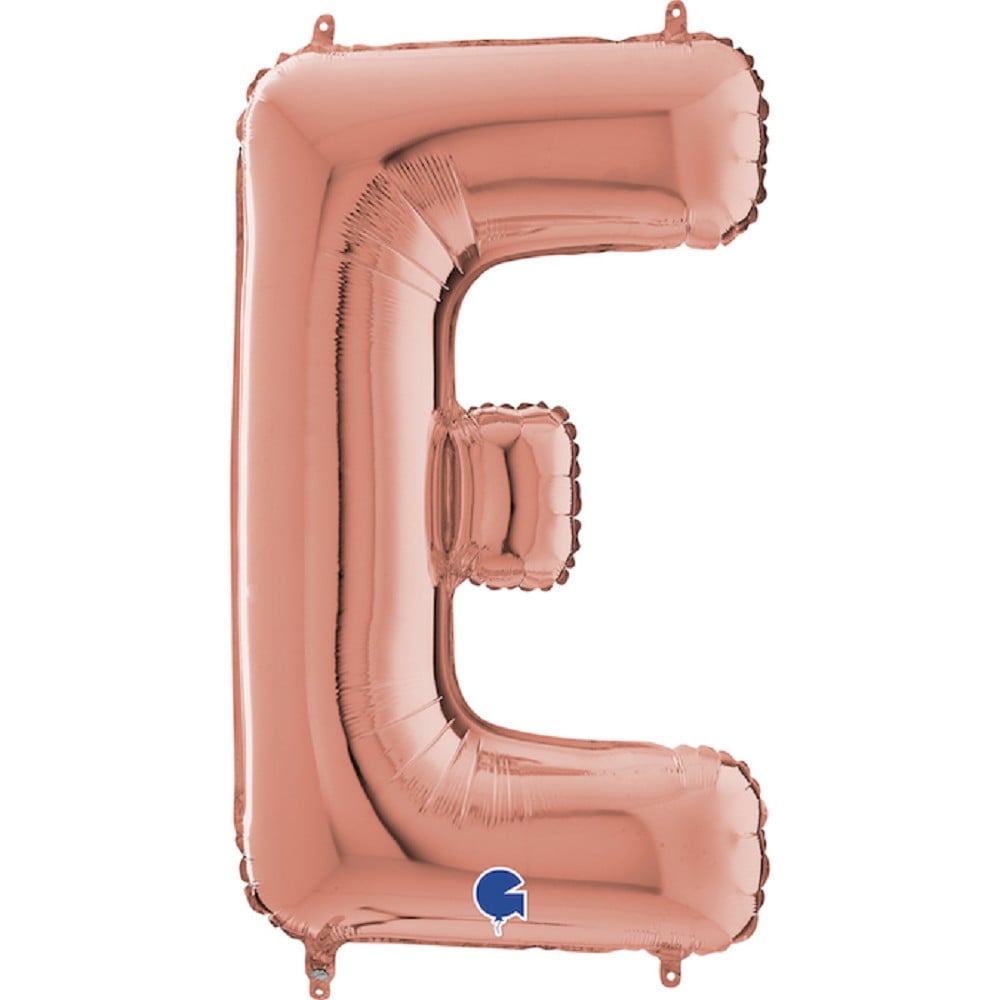 26" Folienbuchstabe "E" Rosé Gold