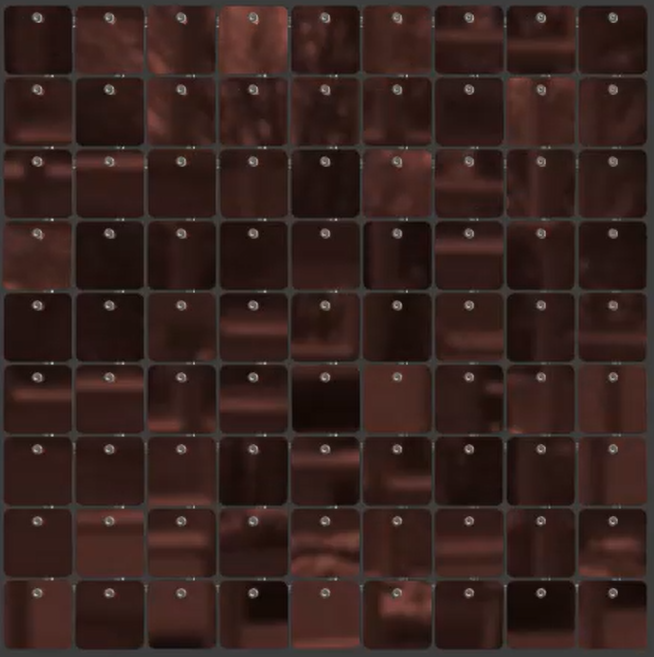 SolaAir Sequin Wall Decor Standard (viereckig) - Brown