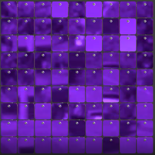 SolaAir Sequin Wall Decor Standard (viereckig) - Purple