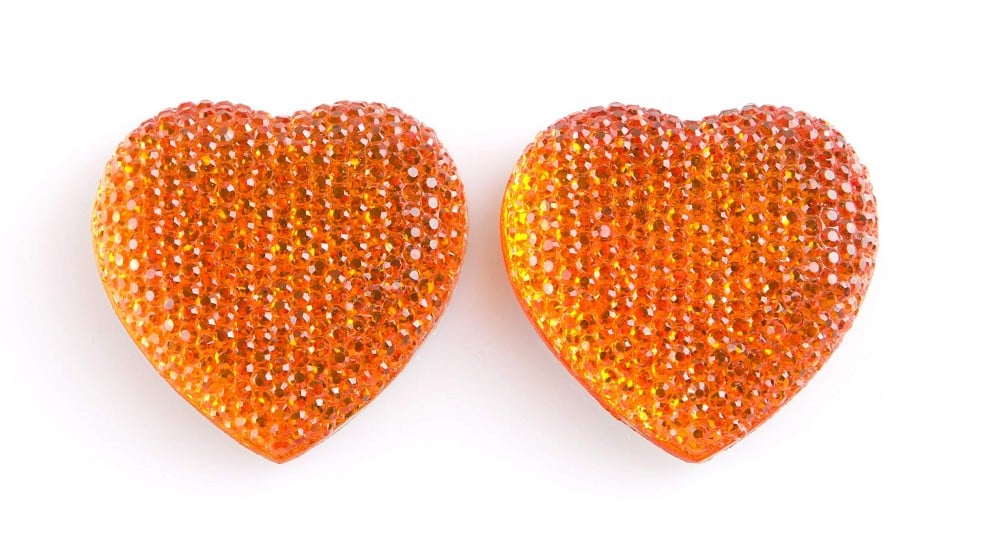 Strassherz gold 34mm